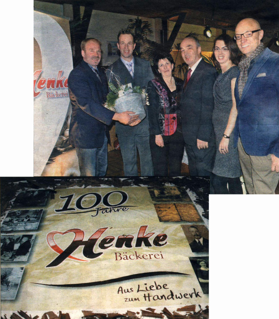 Jubiläumsfeier zum 100. Geburtstag der Bäckerei Henke Warburg